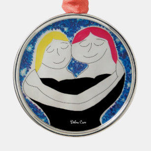 Mum and Me-premium round ornament