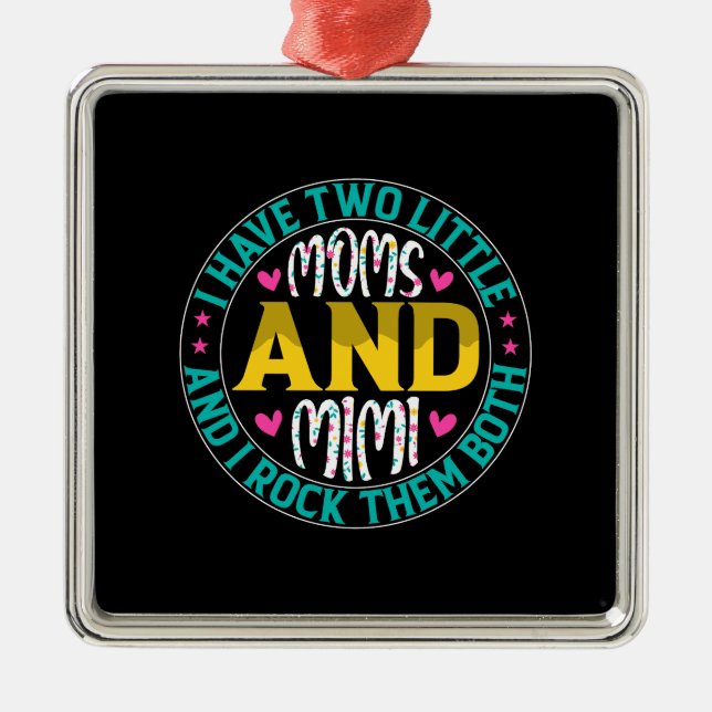 Mum And Mimi Metal Tree Decoration (Front)