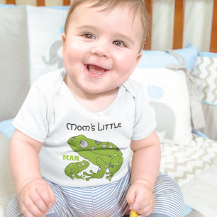 Mum and Son Frog Art Baby Bodysuit
