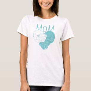 Mum and Two Heart Cats T-Shirt