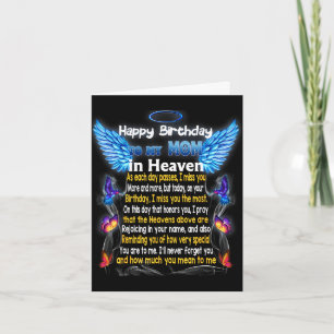 Mum angel in heaven poem, happy mother's day proud card