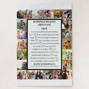 Mum appreciation Mothers Day 22 Photo Collage Jigsaw Puzzle