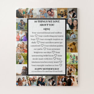 Mum appreciation Mothers Day 22 Photo Collage Jigsaw Puzzle