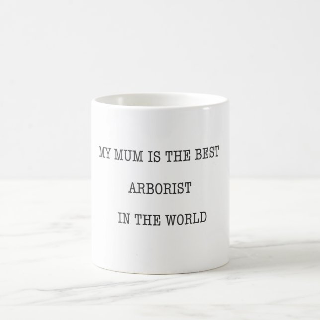Mum Arborist gift present chainsaw cup (Center)