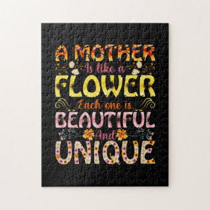 Mum Art A Mother Is Like A Flower Jigsaw Puzzle