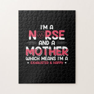 Mum Art A Nurse And A Mother Jigsaw Puzzle