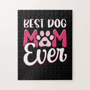 Mum Art Best Dog Mum Ever Jigsaw Puzzle