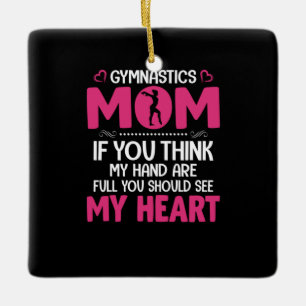 Mum Art Gymnastics Mum Ceramic Ornament