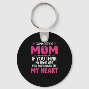 Mum Art Gymnastics Mum Key Ring