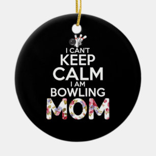 Mum Art I Am Bowling Mum Ceramic Tree Decoration