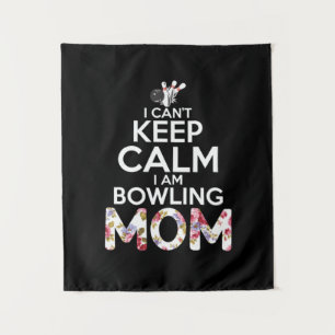 Mum Art I Am Bowling Mum Tapestry