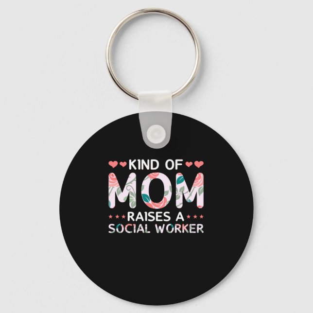 Mum Art Kind Of Mum Key Ring (Front)