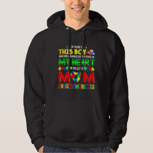 Mum Autism Awareness Mother Of Boys Hoodie