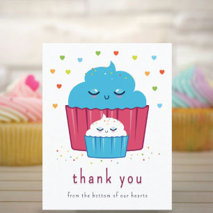 Mum & Baby Cupcake Thank You Card