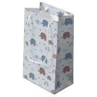 Mum & Baby Elephant Pattern Gift Bag