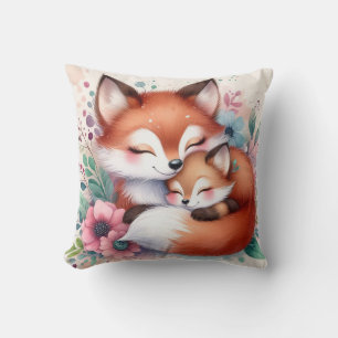 Mum & Baby Fox Cushion