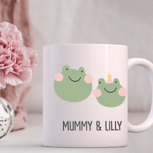 Mum & Baby Frog , Personalised Matching Family Coffee Mug