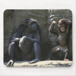 Mum & Baby Monkey Mouse Mat