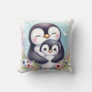 Mum & Baby Penguin Cushion