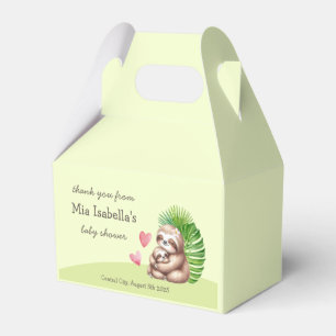 Mum & Baby Sloth - Baby Shower Favour Boxes