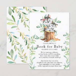 Mum & Baby Wolf Baby Shower Book for Baby Card