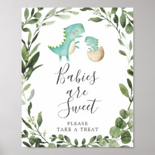Mum BabyDinosaur Baby Shower Babies Are Sweet Sign