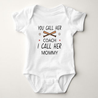 Mum Baseball Coach | Baseball Mum Mother's Day Baby Bodysuit