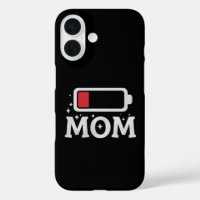 Mum Battery Low Tired Funny Mother's Day