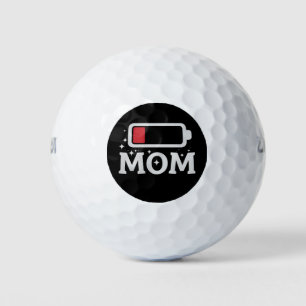 Mum Battery Low Tired Funny Mother's Day Golf Balls