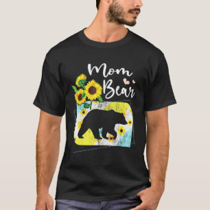 Mum Bear Sunflower T-Shirt