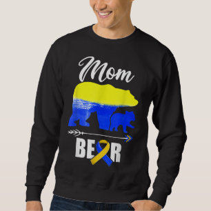 Mum Bear Trisomy 21 Down Syndrome Awareness Day Ma Sweatshirt