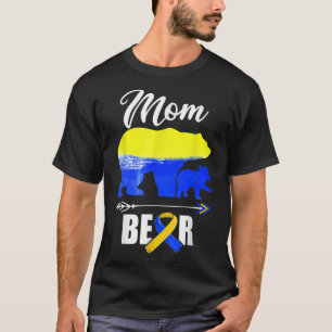 Mum Bear Trisomy 21 Down Syndrome Awareness Day Ma T-Shirt