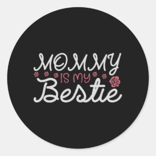 Mum - Beautiful Mother Classic Round Sticker