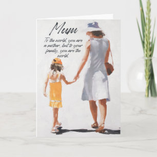 Mum Birthday Cards for Mother with Verse