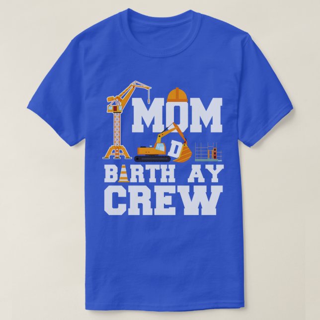 Mum Birthday Crew T-Shirt (Design Front)