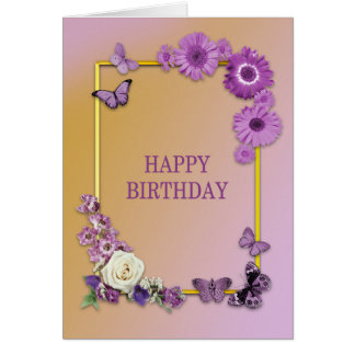 Mum Birthday Flowers and Butterflies