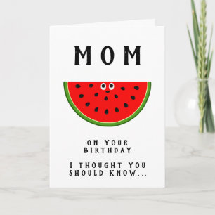 Mum Birthday One in a Melon Mum Photo Card
