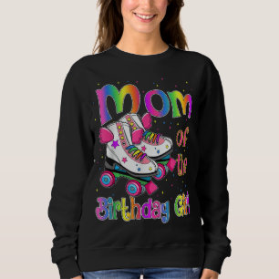 Mum Birthday Rolling Skate Birthday family Party Sweatshirt