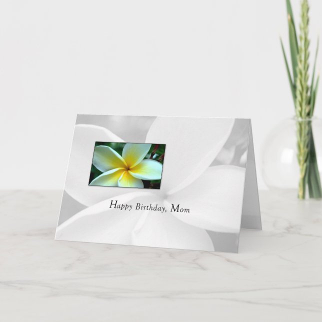 Mum Birthday Single Flower Card (Front)