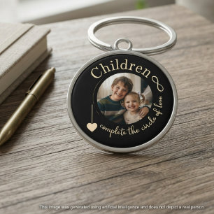 Mum Birthday Wildflower Circle of Love Key Ring