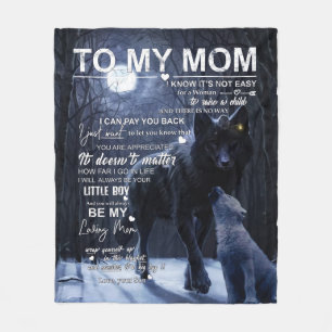 Mum Blanket To My Mum I Know It’s Not Easy For