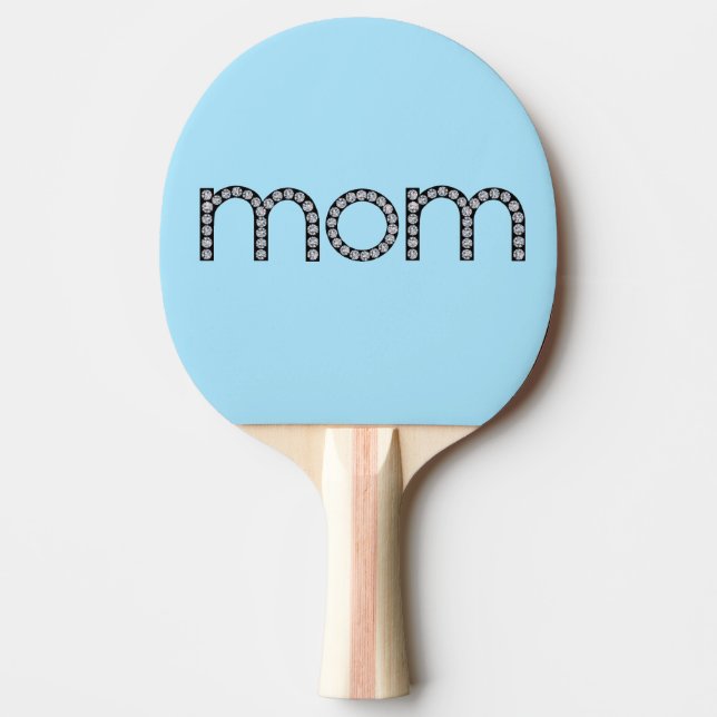 Mum bling ping pong paddle (Front)