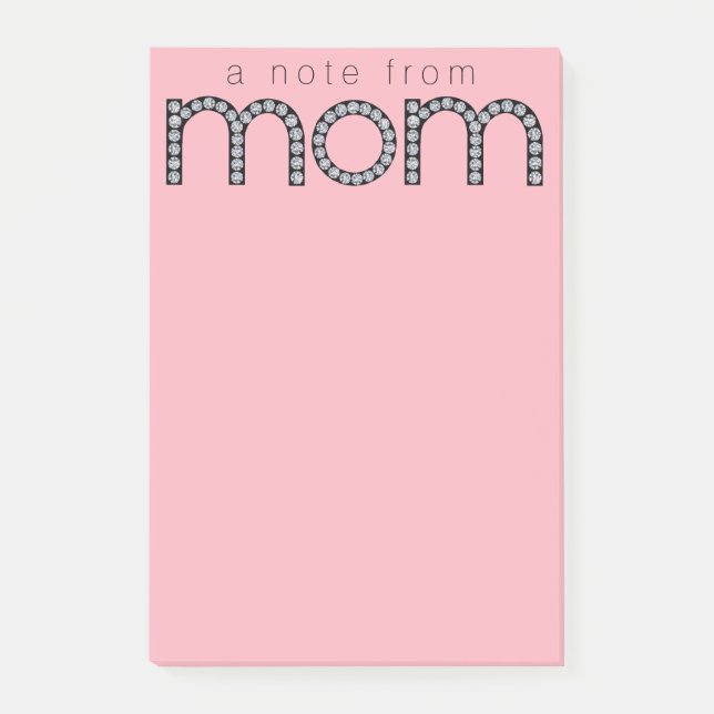 Mum bling Post-It note pad (Front)