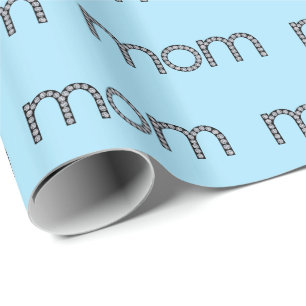 Mum bling wrapping paper