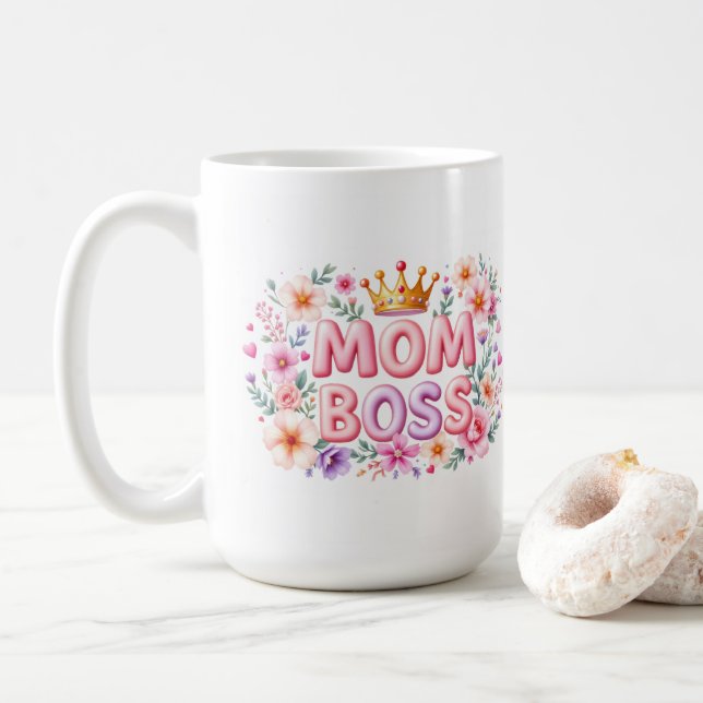 Mum Boss Coffee Mug (With Donut)