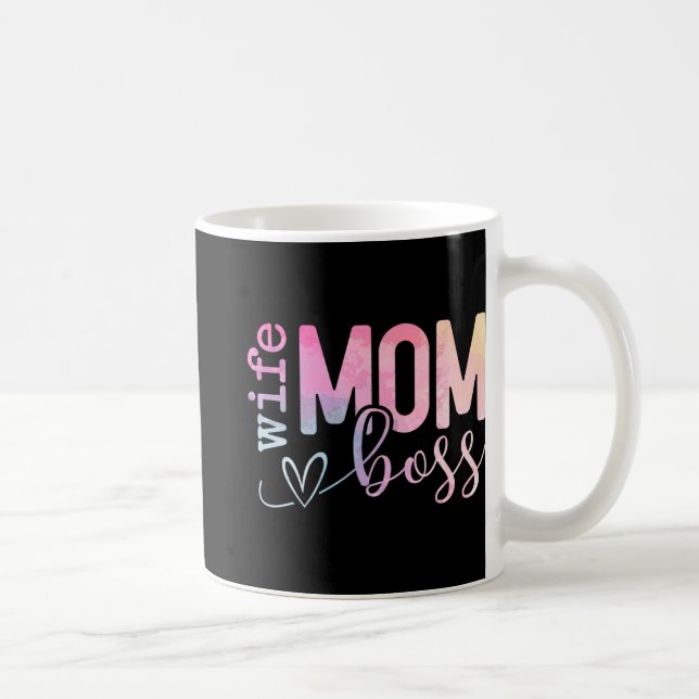 Mum Boss Funny Mothers Day  Coffee Mug (Right)