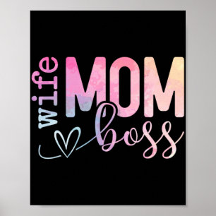 Mum Boss Funny Mothers Day  Poster