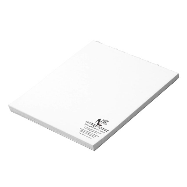 Mum Boss Mompreneur Notepad (Rotated)