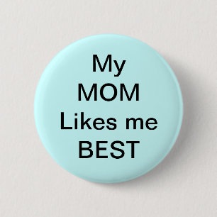 mum, brother, sister 6 cm round badge
