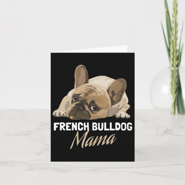 Mum Bulldog Bull Dog Lovers  Card (Front)